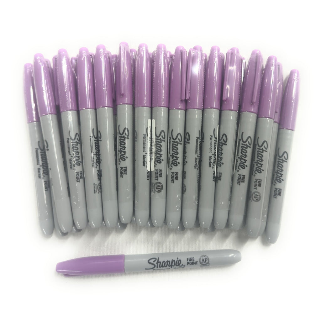 30ct Wholesale Bulk Sharpie Permanent Marker Lot: Fine Point BOYSENBERRY Purple