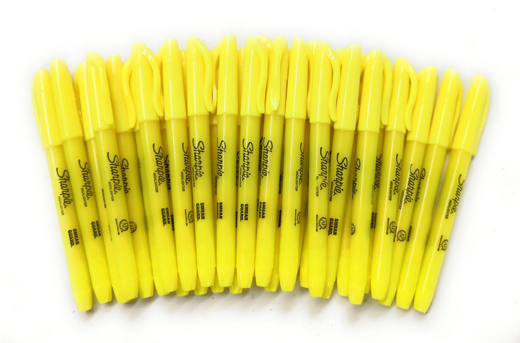 Sharpie Permanent Marker, Fine Point, Yellow, 1 Count