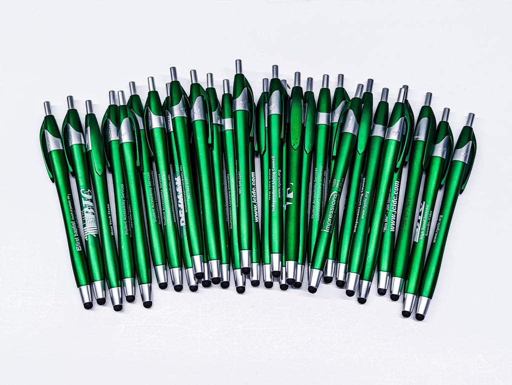 30 Count Green Misprint Stylus Tip Pens - Pens 4 Pennies